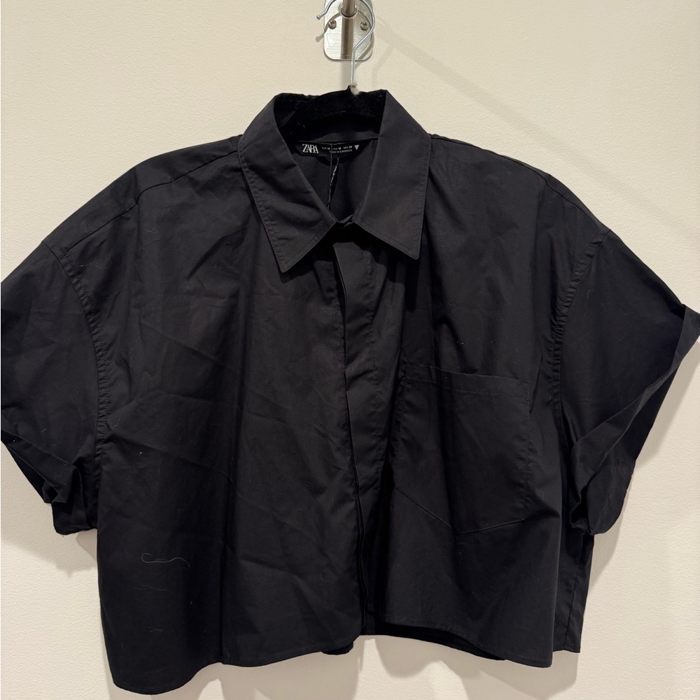 New! Zara Classic Black Shirt